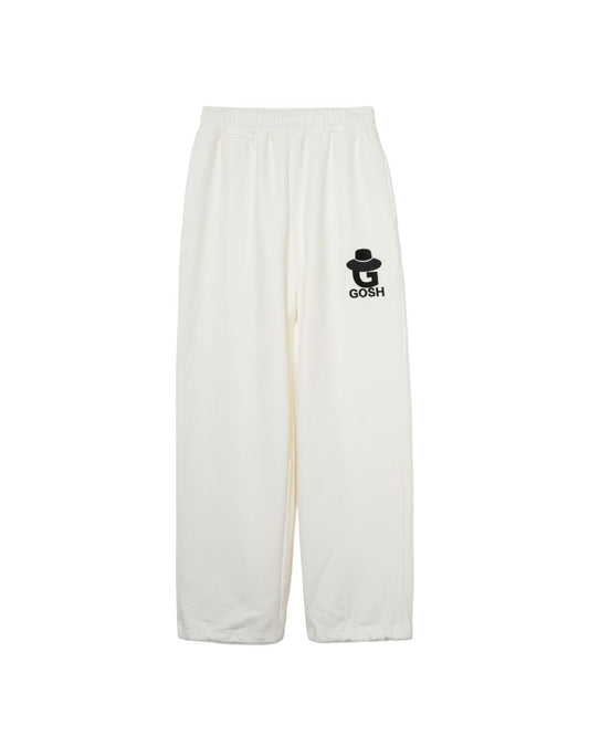 LOGO SWEAT PANTS - WHITE