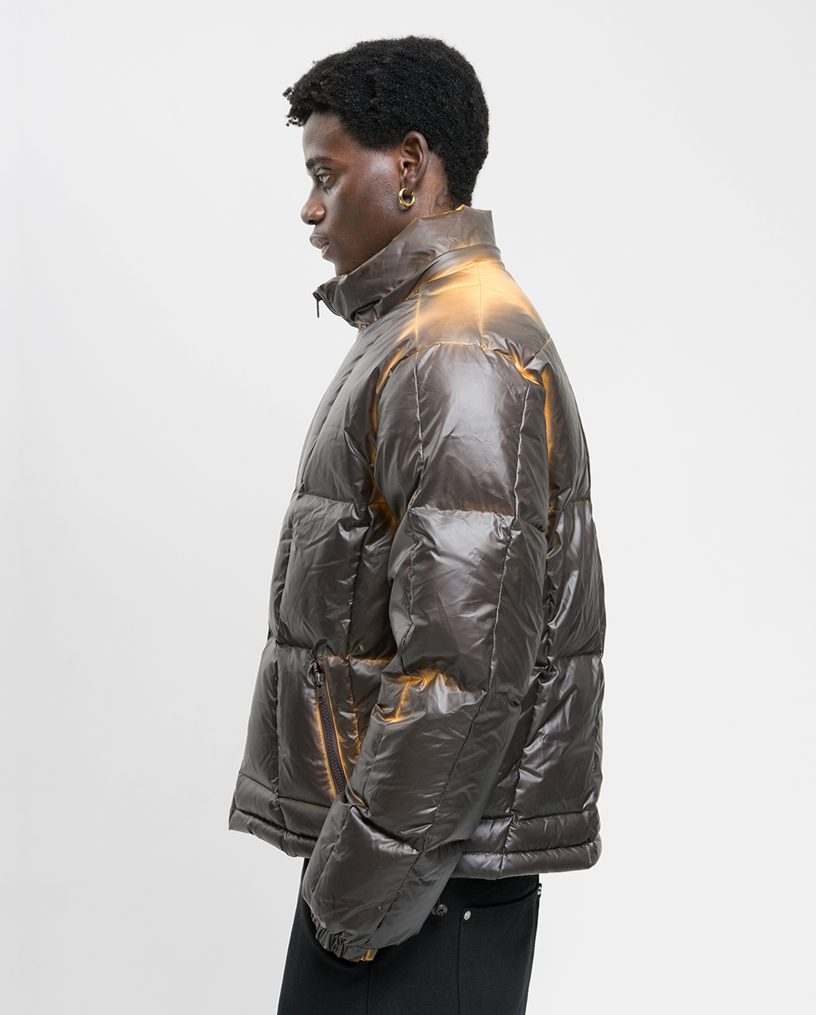 Heat Reactive Down Jacket - Brown – GOSH Heat Reactive Down Jacket - Brown – GOSH