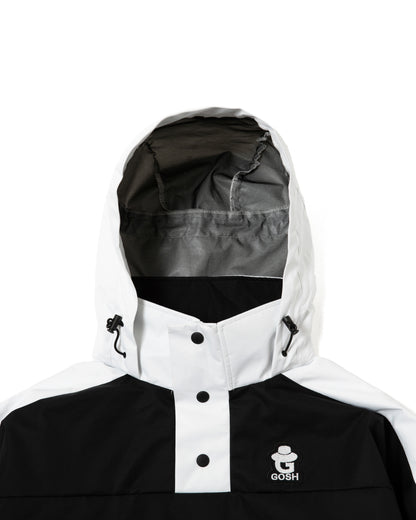 HYDRO SHIELD-TECH ANORAK JACKET -  WHITE / BLACK