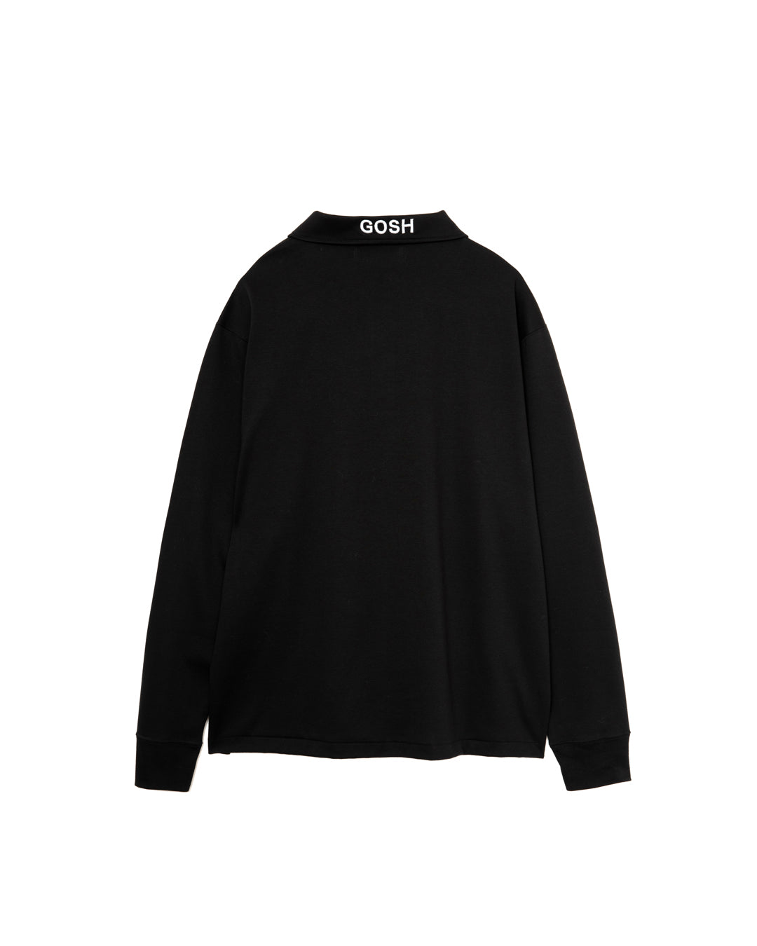 LONG SLEEVE POLO SHIRTS - BLACK