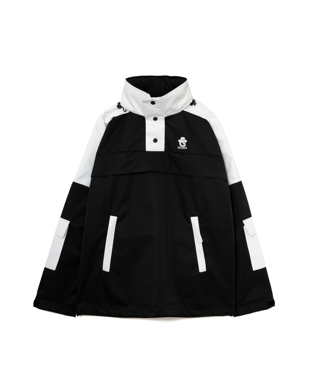 HYDRO SHIELD-TECH ANORAK JACKET -  WHITE / BLACK