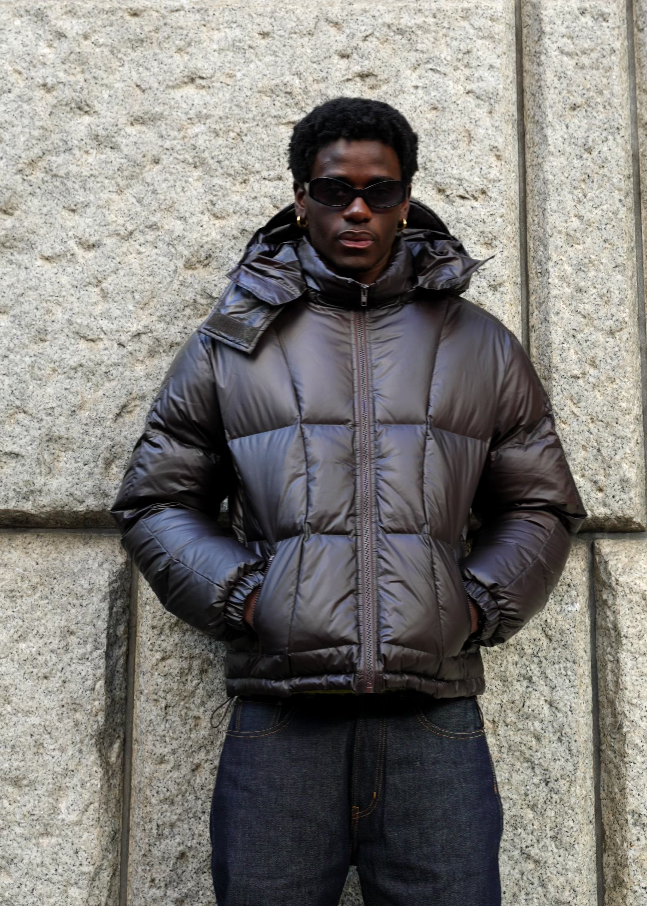 Heat Reactive Down Jacket - Brown – GOSH